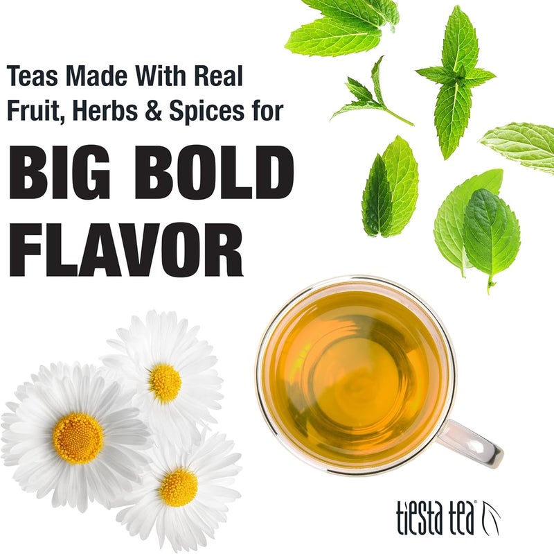 Tiesta Tea شاي تييستا شاي البابونج بالنعناع - شاي أعشاب فاخر، خالي من الكافيين، 1 أونصة في كيس قابل لإعادة الإغلاق - Image 5